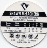 1994-95 POG Canada Games NHL #186 Shawn McEachern Back
