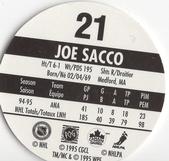 1995-96 POG Canada Games NHL #21 Joe Sacco Back