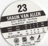 1995-96 POG Canada Games NHL #23 Shaun Van Allen Back
