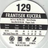 1995-96 POG Canada Games NHL #129 Frantisek Kucera Back