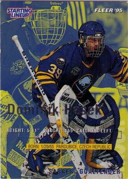 1995 Kenner/Fleer Starting Lineup Cards #20 Dominik Hasek Front