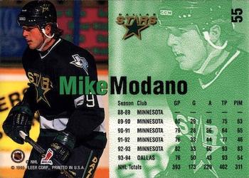 1995 Kenner/Fleer Starting Lineup Cards #55 Mike Modano Back