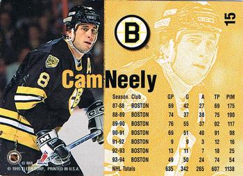 1995 Kenner/Fleer Starting Lineup Cards #15 Cam Neely Back