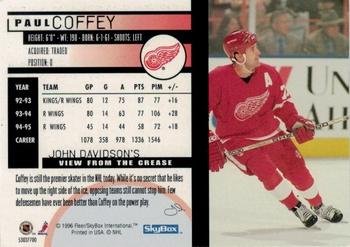 1996 Kenner/SkyBox Impact Starting Lineup Cards #53037700 Paul Coffey Back