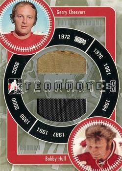 2006-07 In The Game Used International Ice - Teammates #IT-11 Gerry Cheevers / Bobby Hull Front