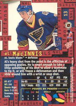 1995-96 Stadium Club - Members Only #13 Al MacInnis Back