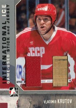 2006-07 In The Game Used International Ice - Stick and Jersey #SJ-23 Vladimir Krutov Front