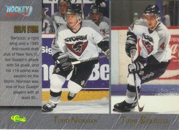 1995 Classic Hockey Draft #85 Todd Norman / Todd Bertuzzi / Chris Hajt / Brian Wesenberg Front