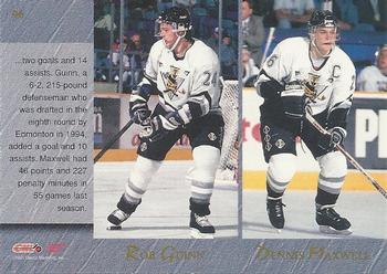 1995 Classic Hockey Draft #96 Jeff Brown / Aaron Brand / Rob Guinn / Dennis Maxwell Back