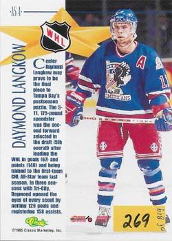 1995 Classic Hockey Draft - CHL All-Stars #AS4 Daymond Langkow Back