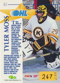 1995 Classic Hockey Draft - CHL All-Stars #AS7 Tyler Moss Back