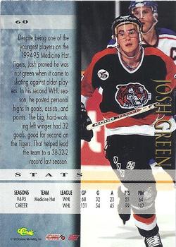 1995 Classic Hockey Draft - Gold #60 Josh Green Back