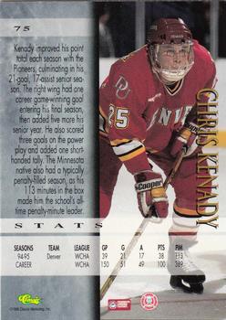 1995 Classic Hockey Draft - Gold #75 Chris Kenady Back