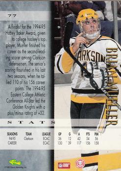 1995 Classic Hockey Draft - Gold #77 Brian Mueller Back