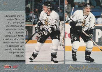 1995 Classic Hockey Draft - Gold #96 Jeff Brown / Aaron Brand / Rob Guinn / Dennis Maxwell Back