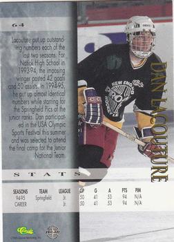 1995 Classic Hockey Draft - Printer's Proofs #64 Dan Lacouture Back