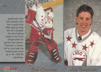 1995 Classic Hockey Draft - Printer's Proofs #95 Steven Lowe / Andre Payette / Dan Cloutier / Joe Thornton Back
