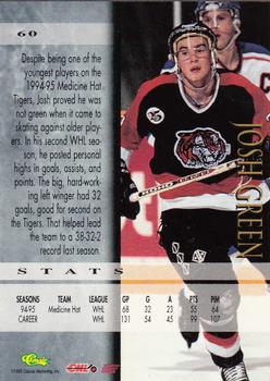 1995 Classic Hockey Draft - Silver #60 Josh Green Back
