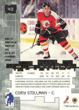 1999-00 Be a Player Millennium Signature Series - All-Star Fantasy Gold #43 Cory Stillman Back