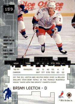 1999-00 Be a Player Millennium Signature Series - All-Star Fantasy Ruby #159 Brian Leetch Back