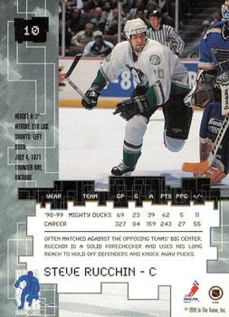 1999-00 Be a Player Millennium Signature Series - All-Star Fantasy Silver #10 Steve Rucchin Back
