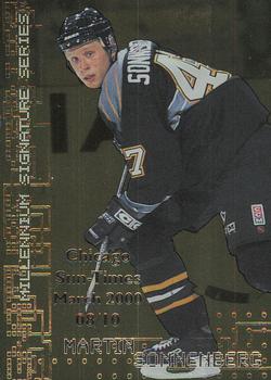 1999-00 Be a Player Millennium Signature Series - Chicago Sun-Times Gold #200 Martin Sonnenberg Front