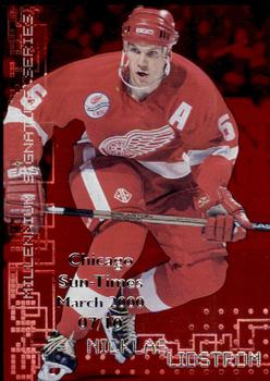 1999-00 Be a Player Millennium Signature Series - Chicago Sun-Times Ruby #87 Nicklas Lidstrom Front