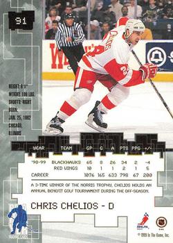 1999-00 Be a Player Millennium Signature Series - Chicago Sun-Times Ruby #91 Chris Chelios Back