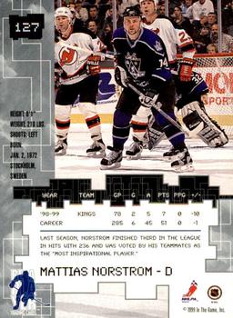 1999-00 Be a Player Millennium Signature Series - Toronto Spring Expo Gold #127 Mattias Norstrom Back