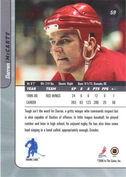 2000-01 Be a Player Signature Series - Toronto Spring Expo Bronze #59 Darren McCarty Back