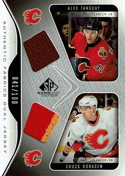 2006-07 SP Game Used - Authentic Fabrics Dual #AF2-TK Alex Tanguay / Chuck Kobasew Front
