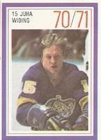 1970-71 Esso Power Players #NNO Juha Widing Front