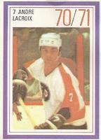 1970-71 Esso Power Players #NNO Andre Lacroix Front
