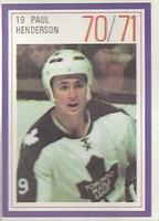 1970-71 Esso Power Players #NNO Paul Henderson Front