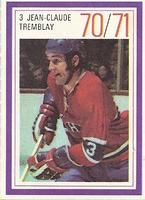 1970-71 Esso Power Players #NNO Jean-Claude Tremblay Front