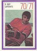 1970-71 Esso Power Players #NNO Guy Lapointe Front
