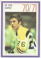 1970-71 Esso Power Players #NNO Don Awrey Front