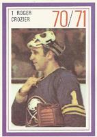 1970-71 Esso Power Players #NNO Roger Crozier Front