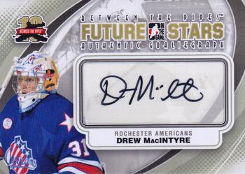 2011-12 In The Game Between The Pipes - Authentic Goaliegraph #A-DM Drew MacIntyre Front