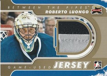 2011-12 In The Game Between The Pipes - Game Used Jersey Gold #M-19 Roberto Luongo Front