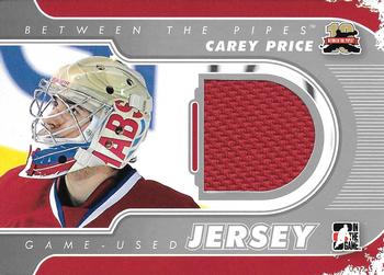 2011-12 In The Game Between The Pipes - Game Used Jersey Silver #M-04 Carey Price Front
