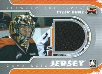 2011-12 In The Game Between The Pipes - Game Used Jersey Silver #M-50 Tyler Bunz Front