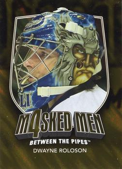 2011-12 In The Game Between The Pipes - Masked Men IV Gold #MM-39 Dwayne Roloson Front