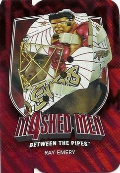 2011-12 In The Game Between The Pipes - Masked Men IV Ruby Die Cuts #MM-16 Ray Emery Front