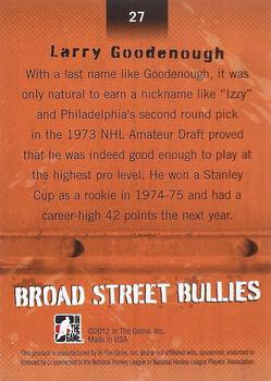2011-12 In The Game Broad Street Boys - Gold #27 Larry Goodenough Back