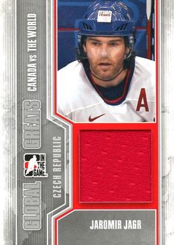 2011-12 In The Game Canada vs. The World - Global Greats Silver #GG-10 Jaromir Jagr Front