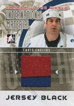 2011-12 In The Game Canada vs. The World - International Materials Black #IMM-15 Chris Chelios Front
