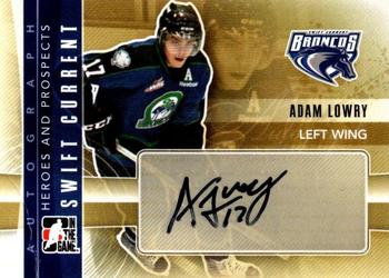 2011-12 In The Game Heroes and Prospects - Autographs #A-ALO Adam Lowry Front
