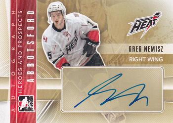 2011-12 In The Game Heroes and Prospects - Autographs #A-GN Greg Nemisz Front