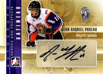 2011-12 In The Game Heroes and Prospects - Autographs #A-JP Jean-Gabriel Pageau Front